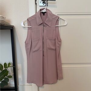 Express Pink Sleeveless Blouse Top